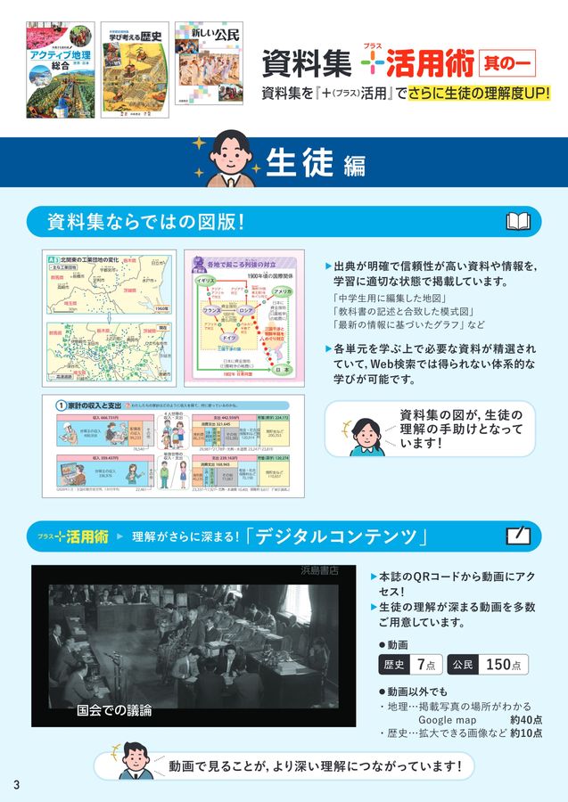 浜島書店 学習スイッチON 社会